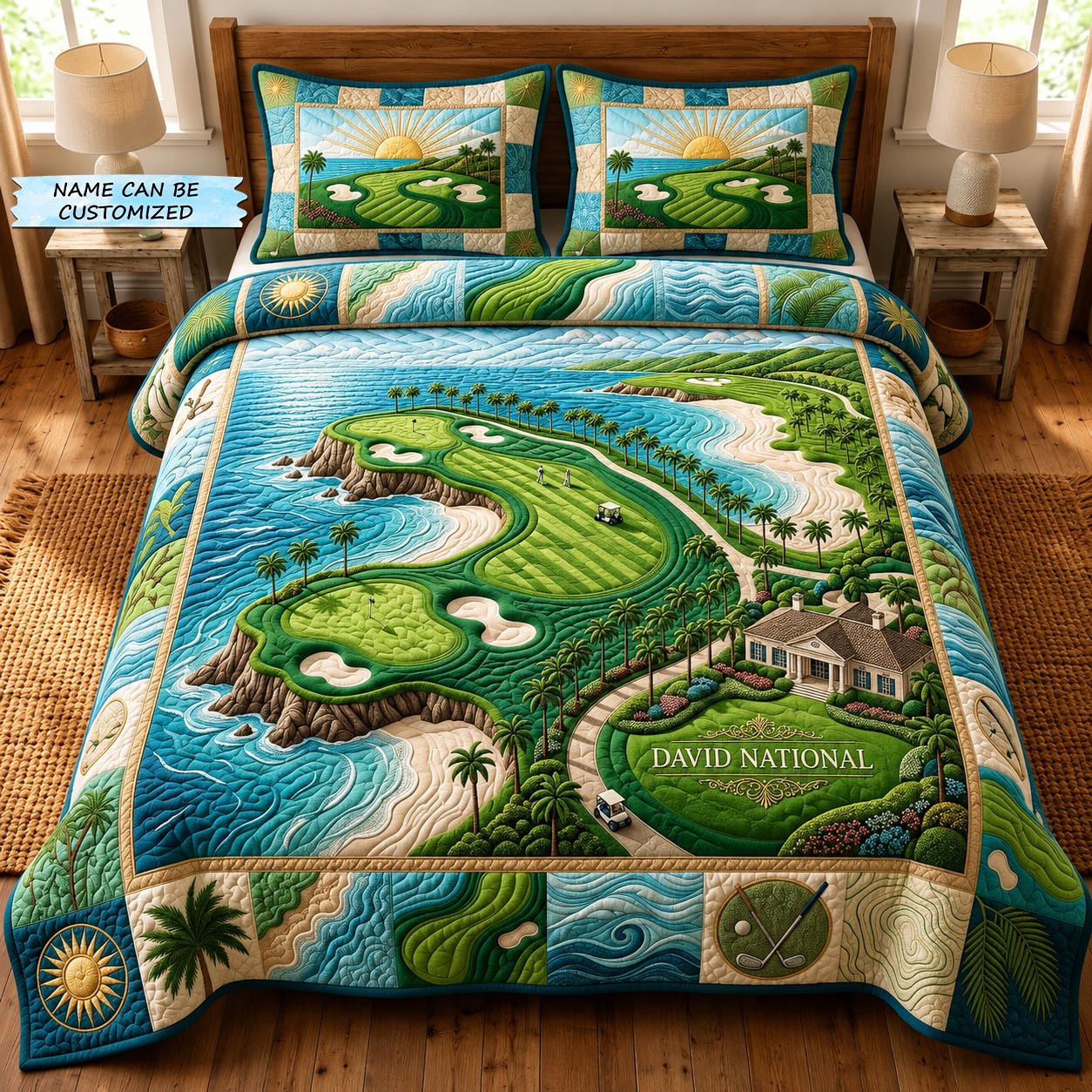 Swing Life Quilted Bedding Set Country Swing Coverlet Set Top Decor Gift