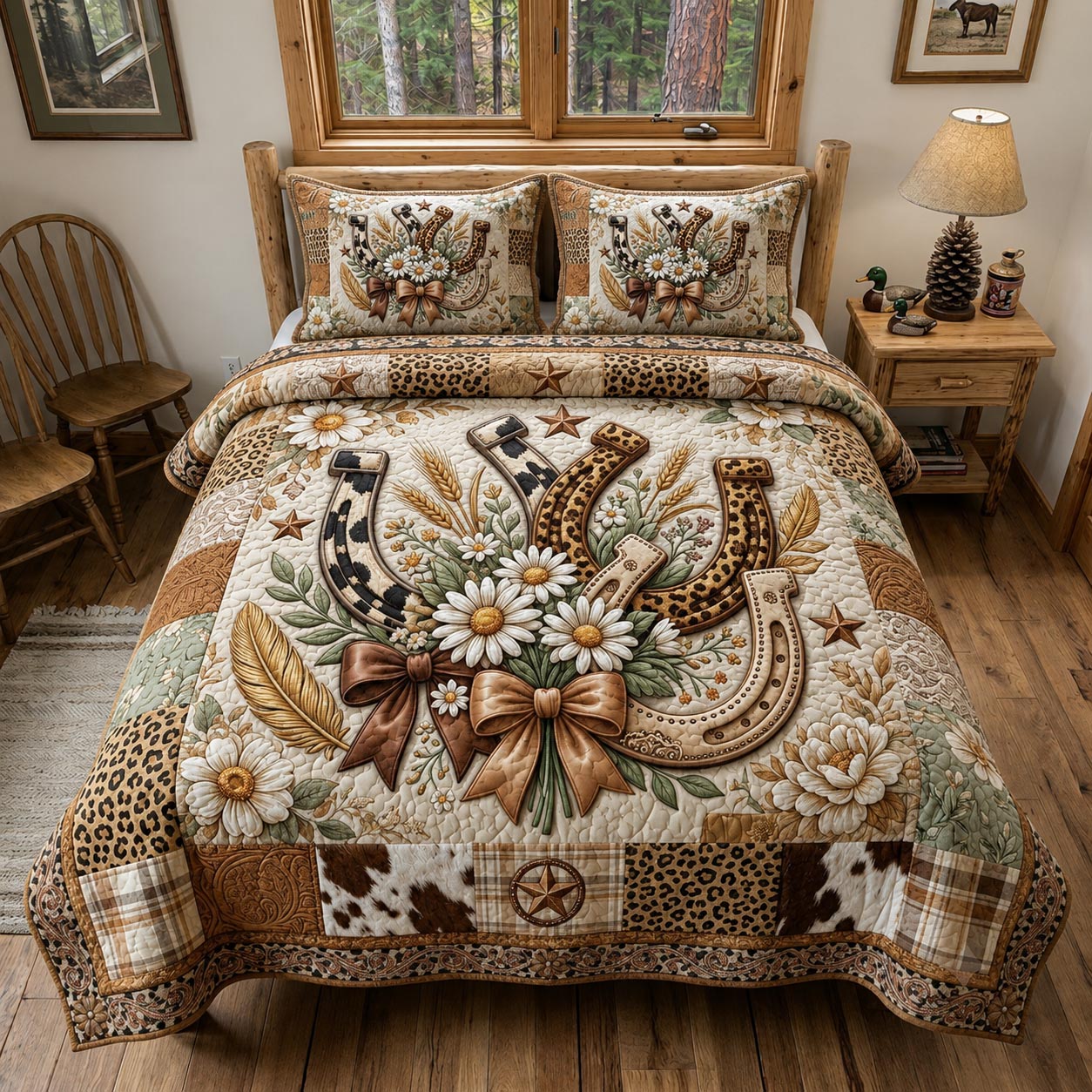 Wild Cowgirl Quilted Bedding Set Cowgirl Lover Coverlet Set Top Home Decor Gifts