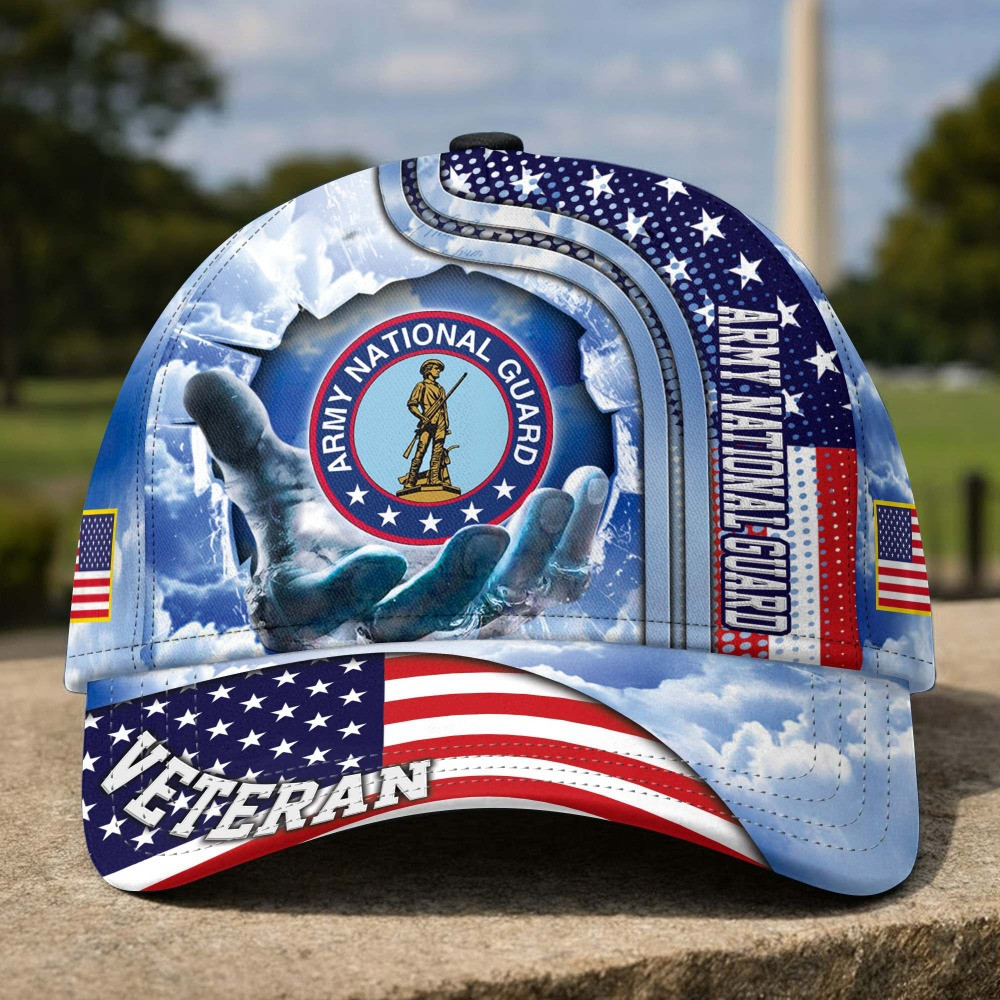 Army National Guard Veteran American Flag Baseball Hat Veterans Day Merch Gifts On Veterans Day