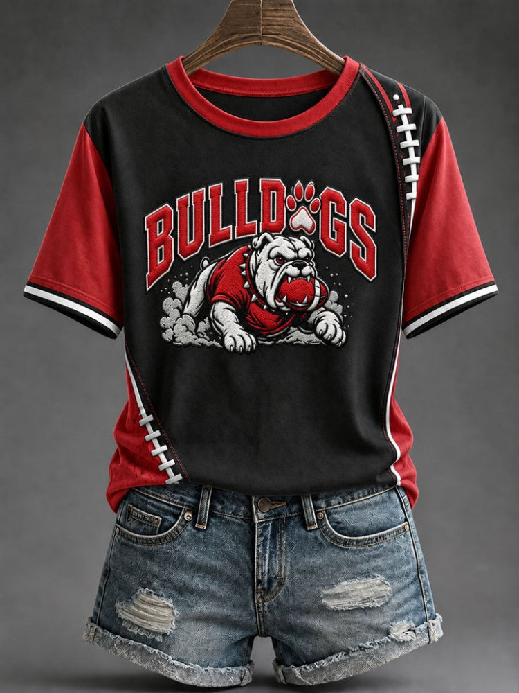 Georgia Football Merch Bulldog Football T-Shirt Game Day Gifts Football Fans Gift Ideas - Image 3