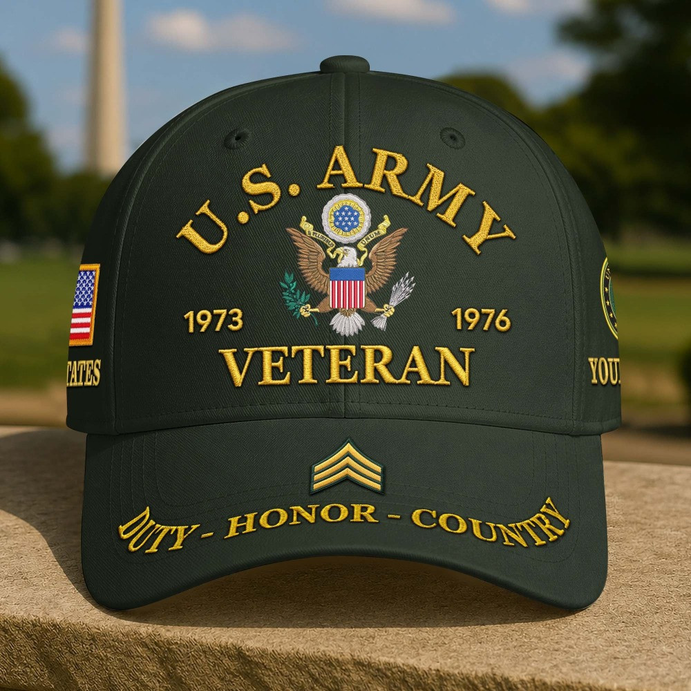 Personalized US Army Veteran Est 1775 Hat Veterans Day Merch Gifts For US Veterans