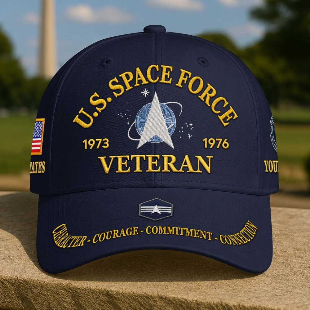 Personalized US Space Force Veteran Hat Veterans Day Merch Birthday Ideas For Brother