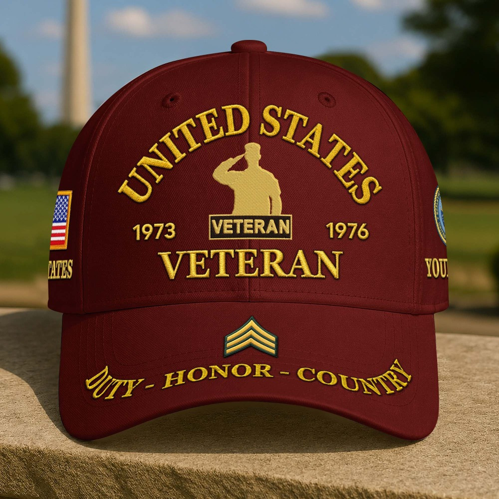 Personalized US Veteran Proudly Served Hat Veterans Day Merch Veterans Day Gifts