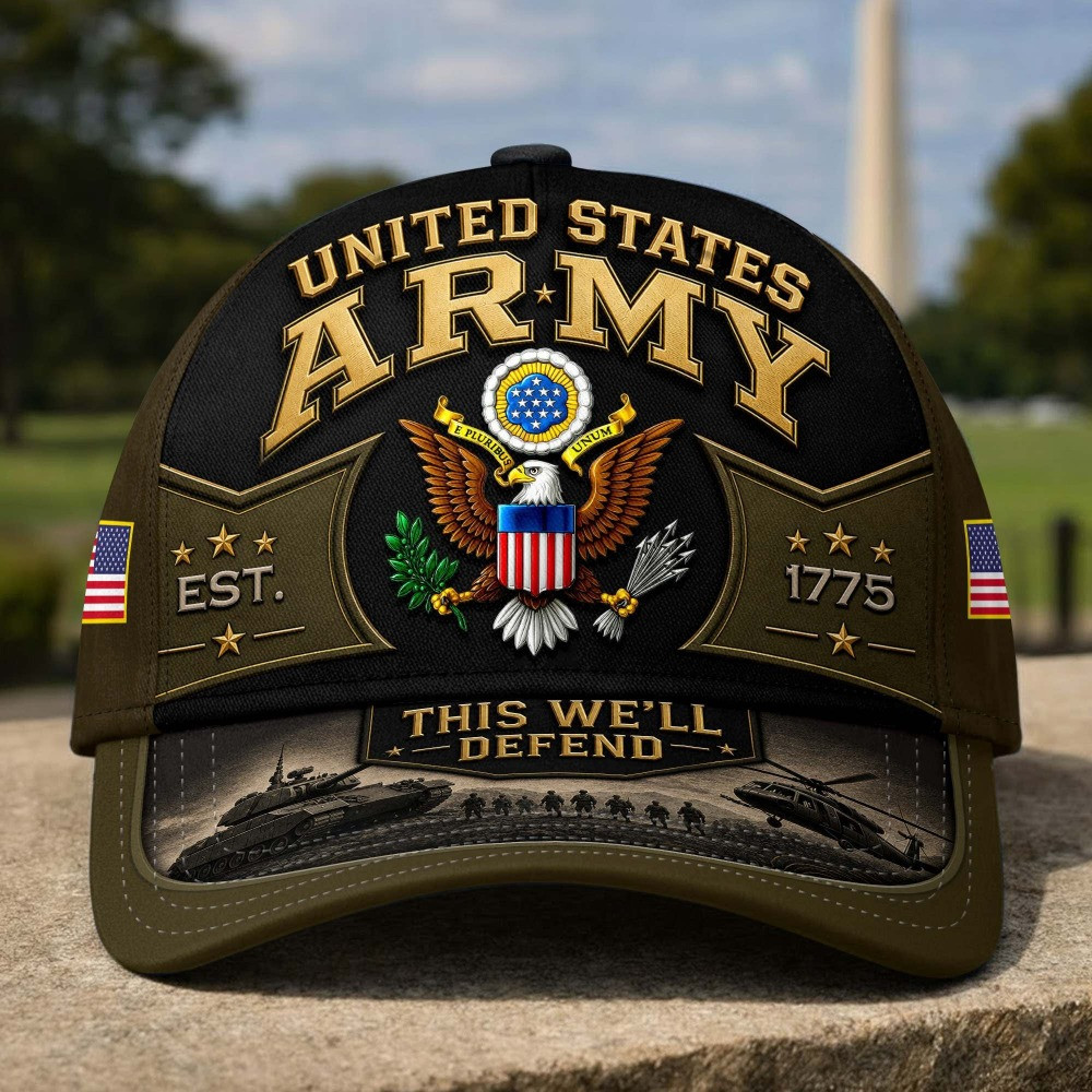 US Army Veteran United States Est 1775 Baseball Hat Veterans Day Merch Gifts For US Veterans