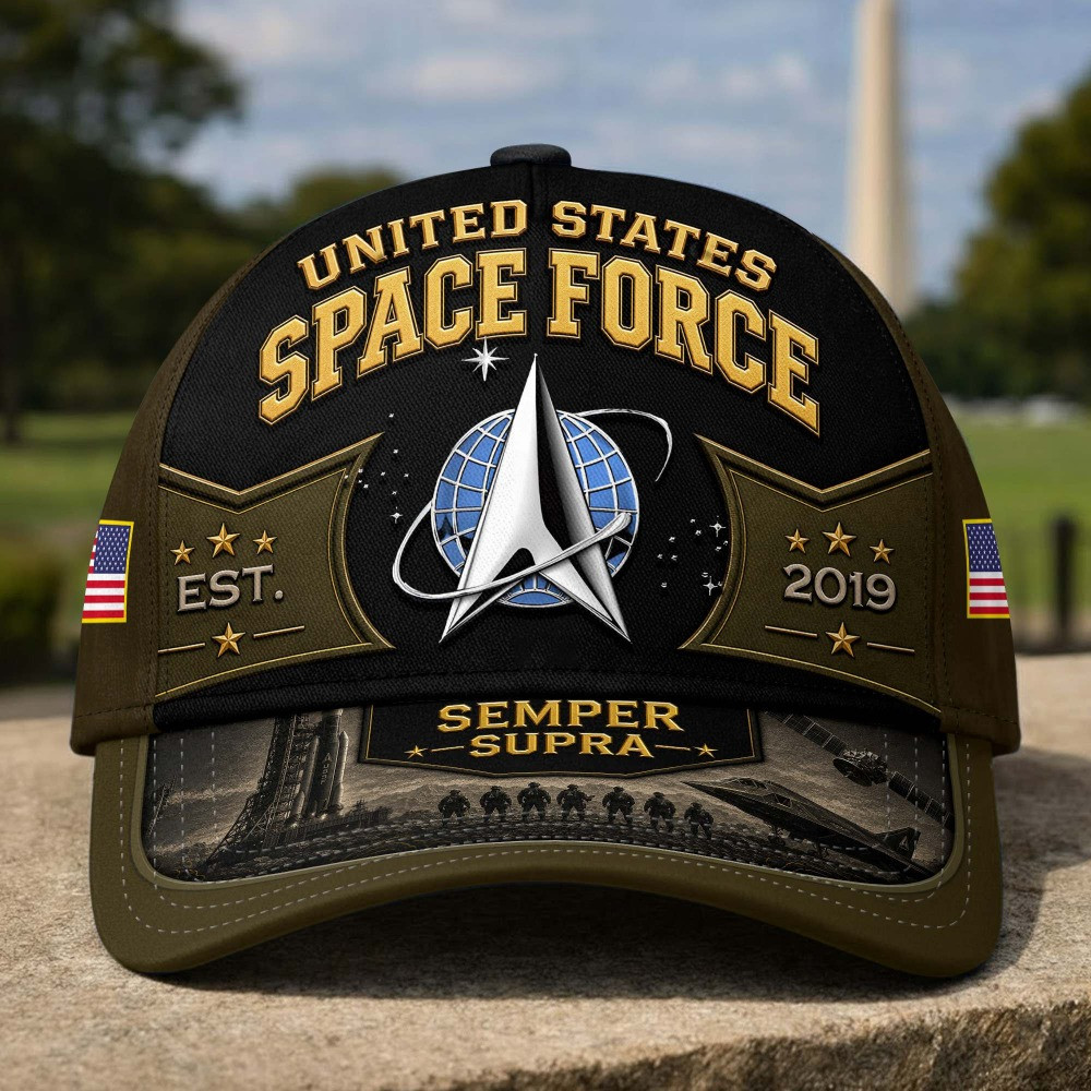 US Space Force Veteran United States Est 2019 Baseball Hat Veterans Day Merch Fathers Day Gifts