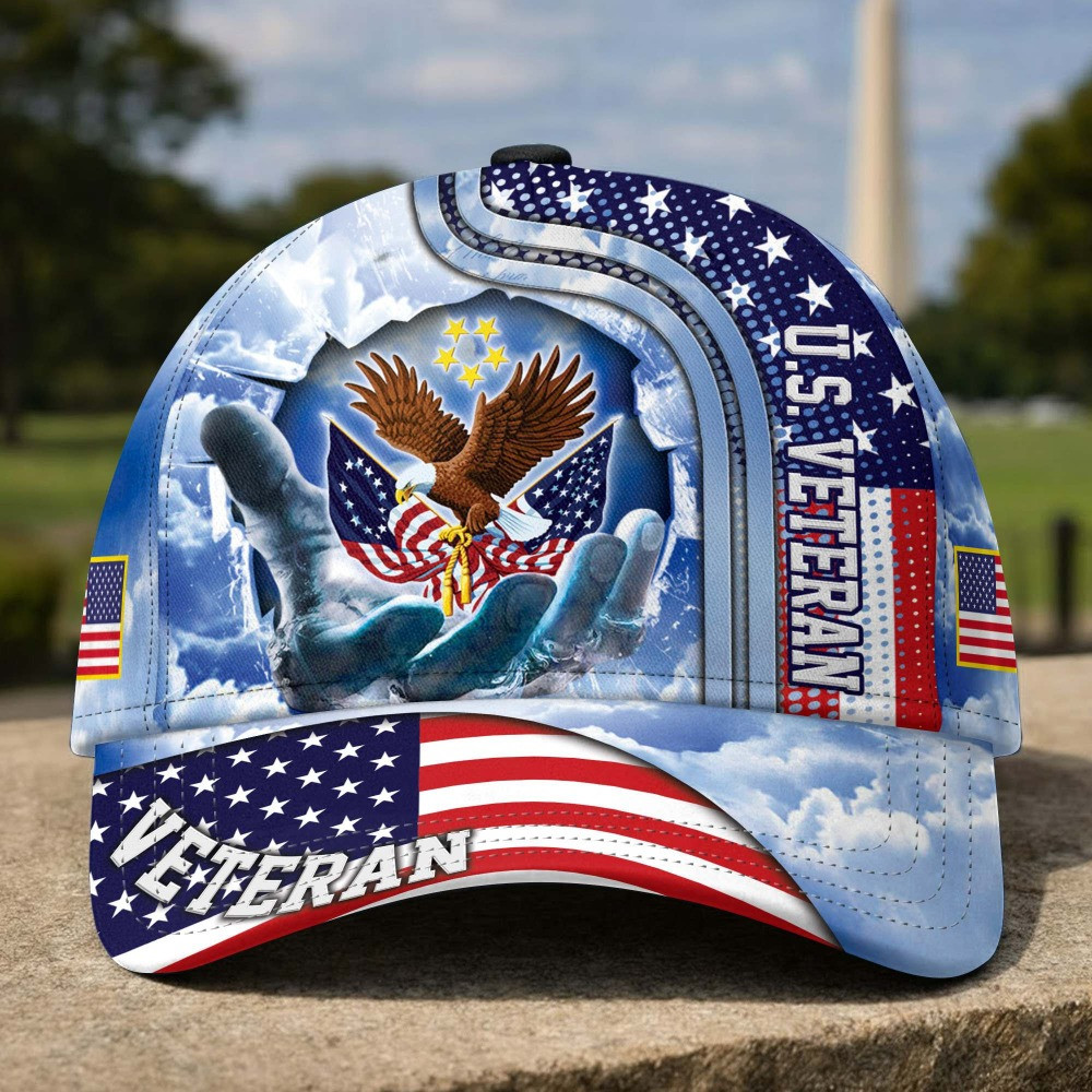 US Veteran American Flag This We'll Defend Hat Veterans Day Merch Gifts On Fathers Day